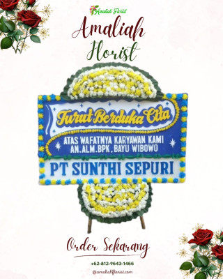 Papan Bunga Duka di Metro Utara